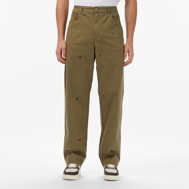  Lacoste Erkek Relaxed Fit Haki Pantolon