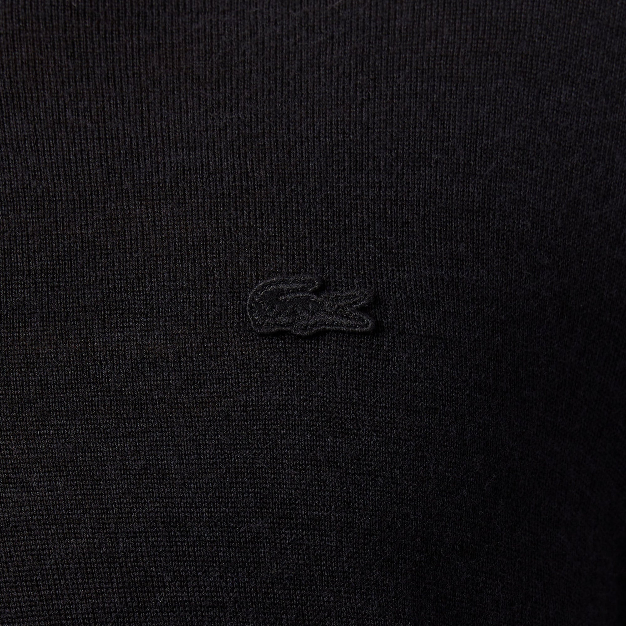 Erkek Classic Fit Polo Yaka Siyah Kazak