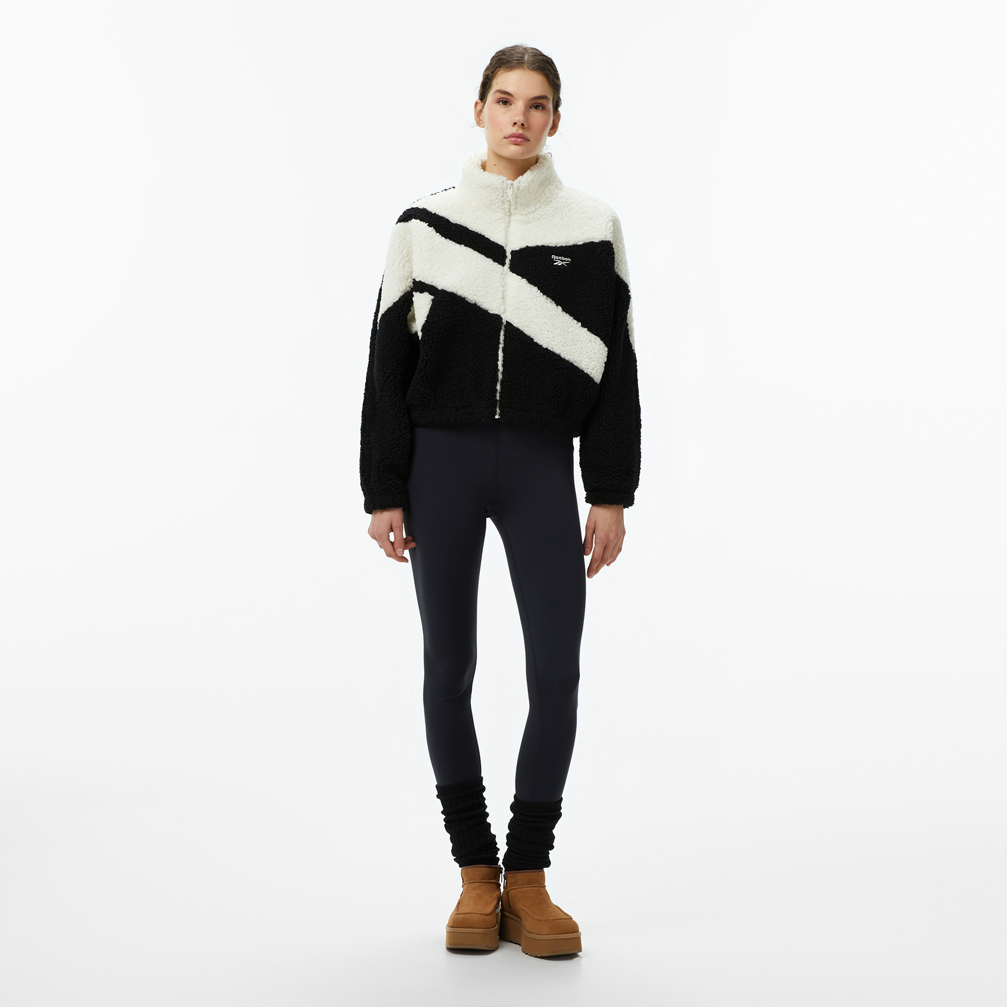Reebok Bents Teddy Kadın Siyah Ceket
