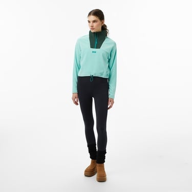  Helly Hansen W Daybreaker Cropped Polar Kadın Yeşil Sweatshirt