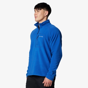  Columbia Fast Trek III Half Zip Fleece Erkek Mavi Polar Ceket