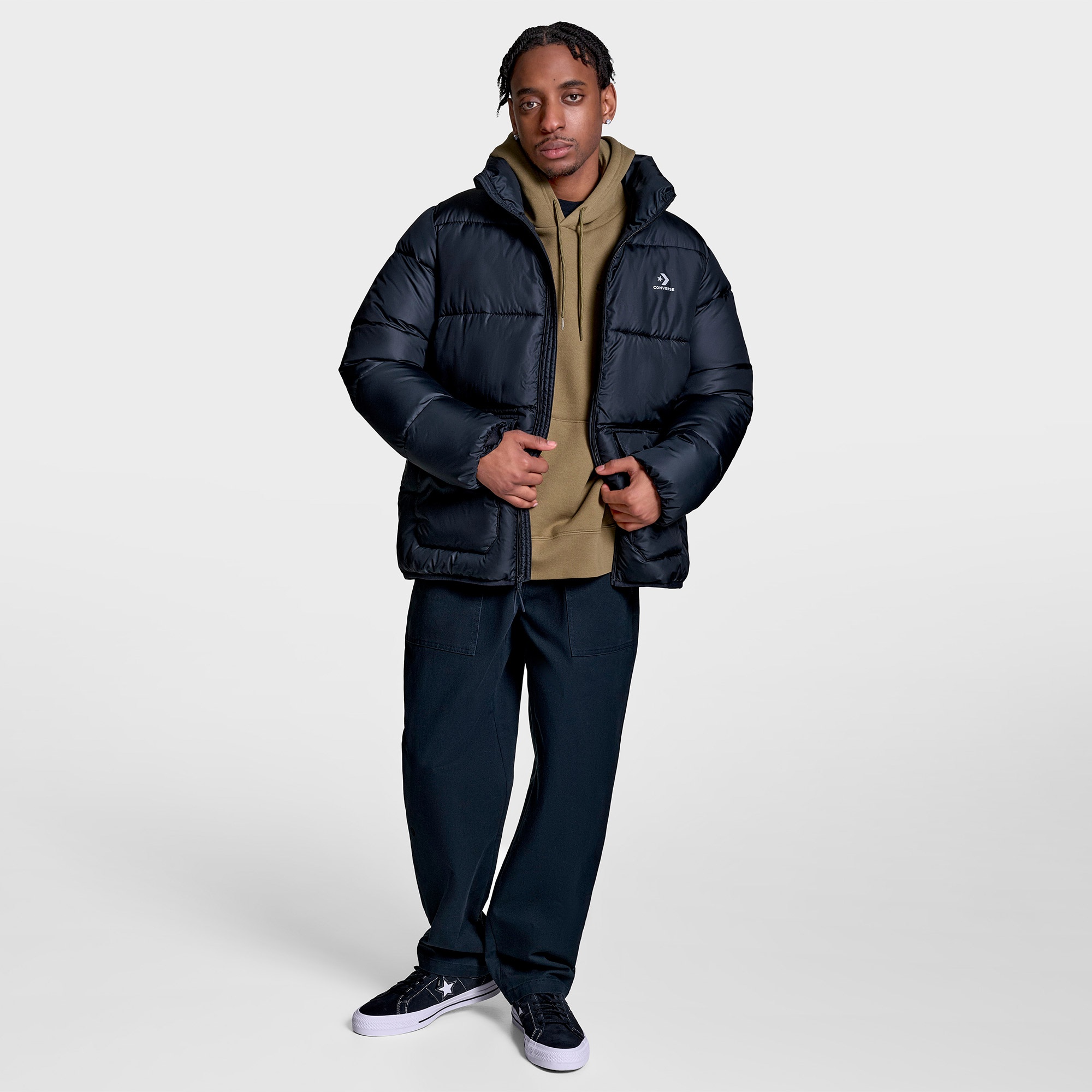 Converse Erkek Lacivert Puffer Mont