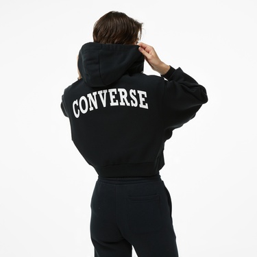  Converse Kadın Siyah Hoodie