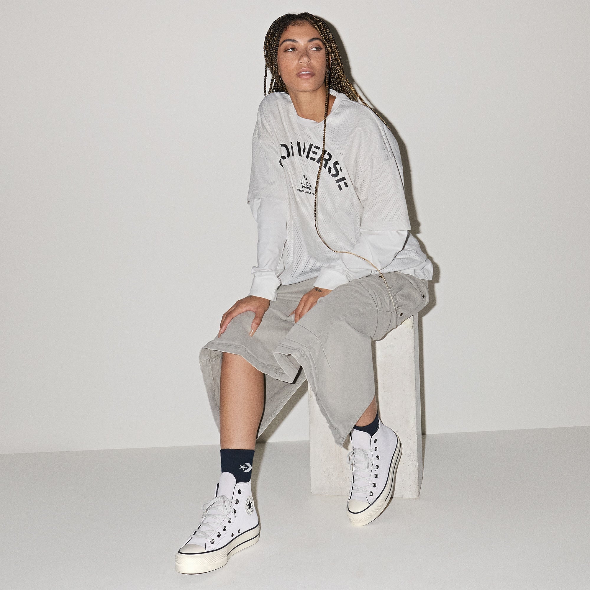 Converse Chuck Taylor All Star Lift Kadın Lila Sneaker