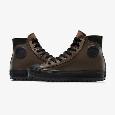  Converse Chuck Taylor All Star City Trek Unisex Kahverengi Deri Su Geçirmez Bot