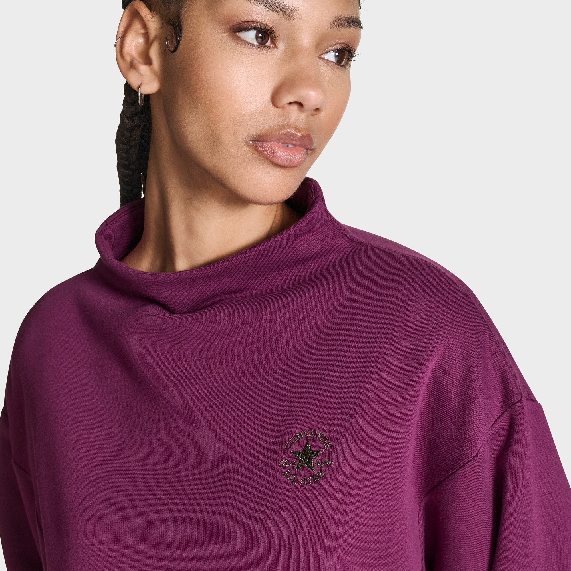 Converse Kadın Mor Sweatshirt