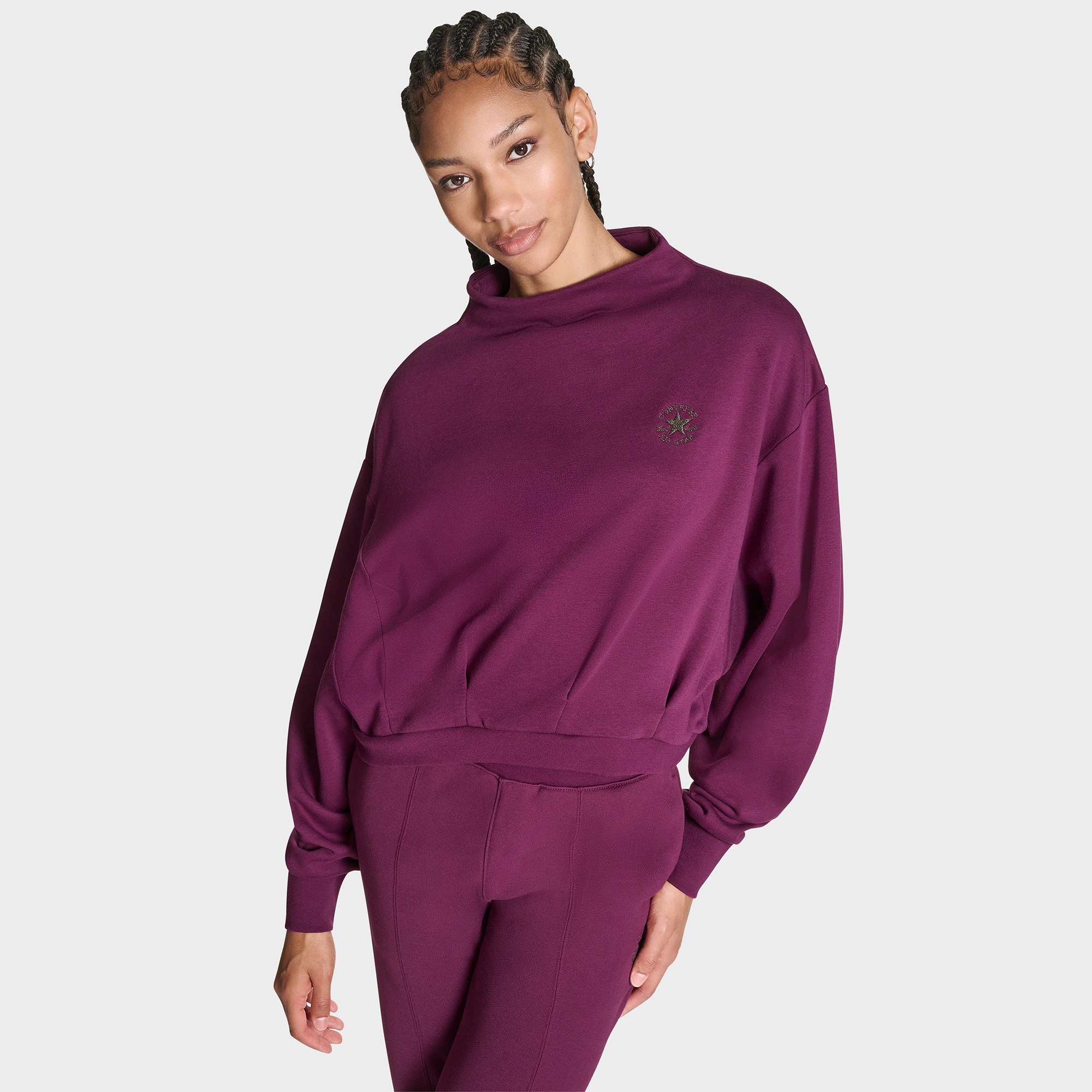 Converse Kadın Mor Sweatshirt