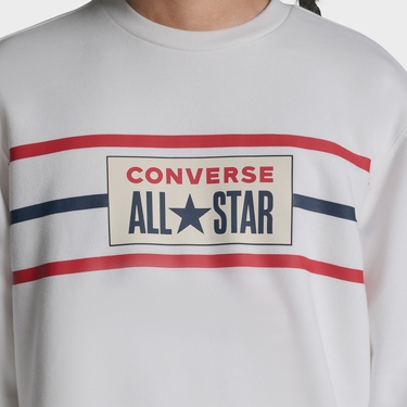  Converse Erkek Beyaz Sweatshirt