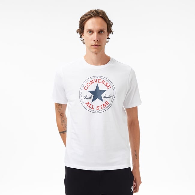  Converse Erkek Beyaz T-Shirt