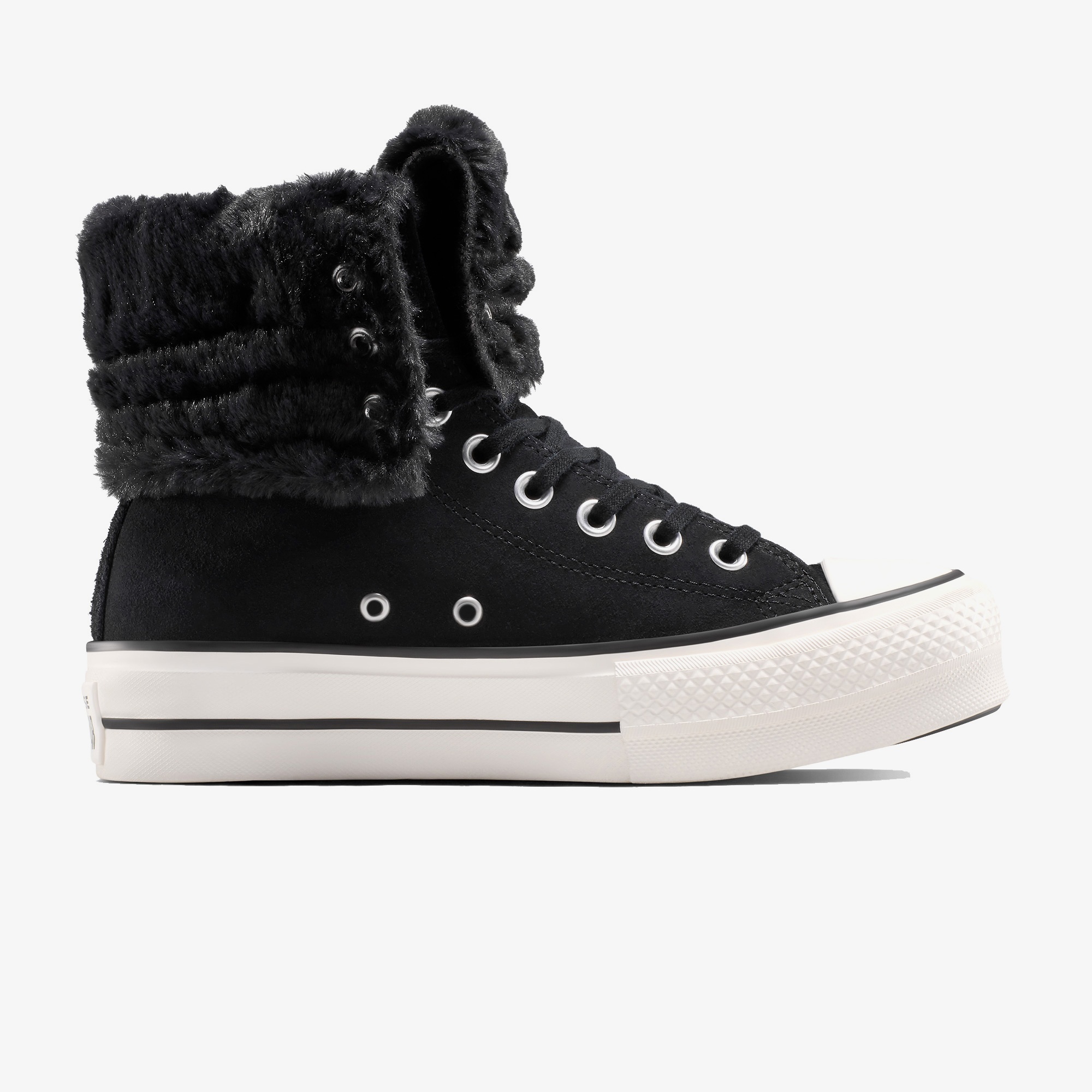 Converse Chuck Taylor All Star Fold Over Lift Kadın Siyah Sneaker