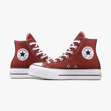  Converse Chuck Taylor All Star Lift Kadın Bordo Sneaker