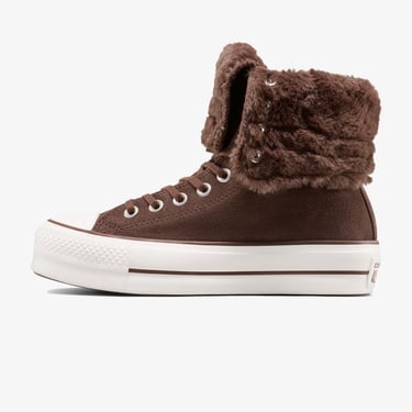  Converse Chuck Taylor All Star Fold Over Lift Kadın Kahverengi Sneaker
