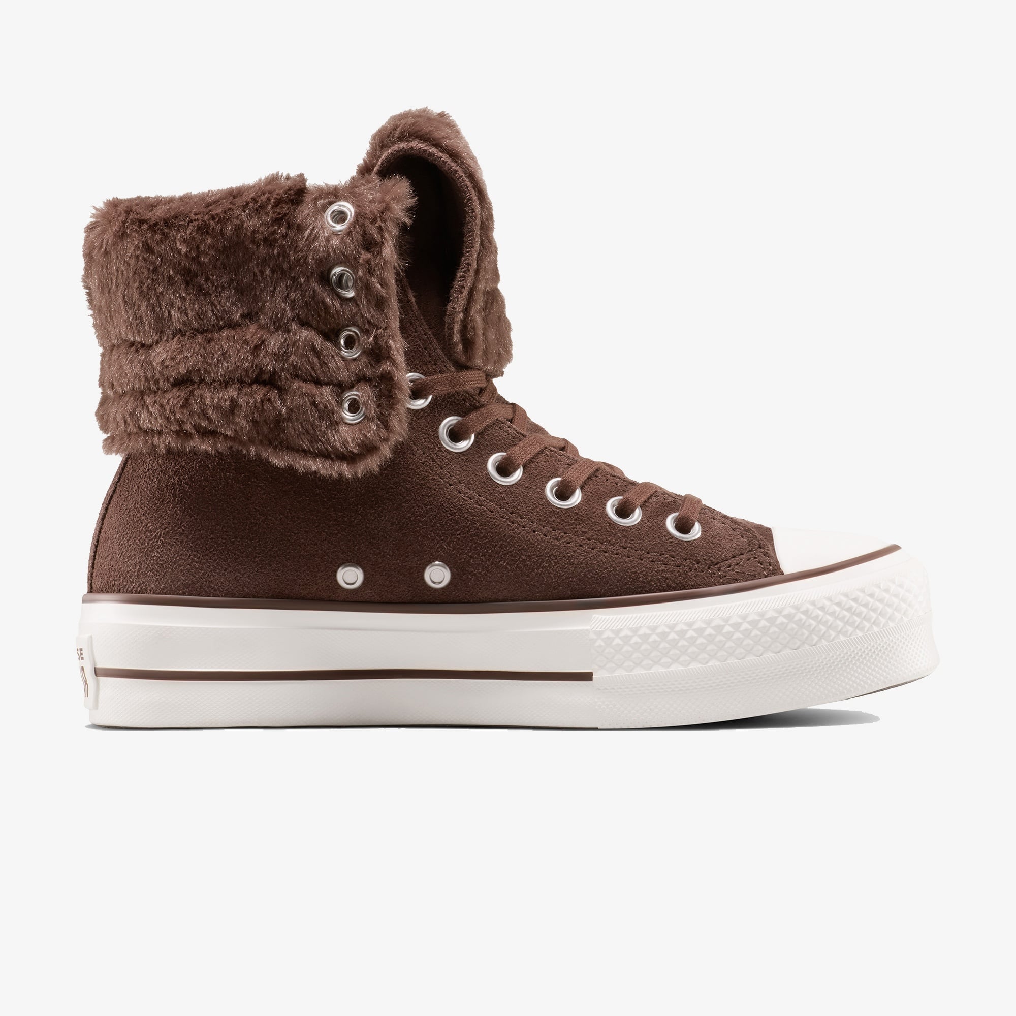 Converse Chuck Taylor All Star Fold Over Lift Kadın Kahverengi Sneaker