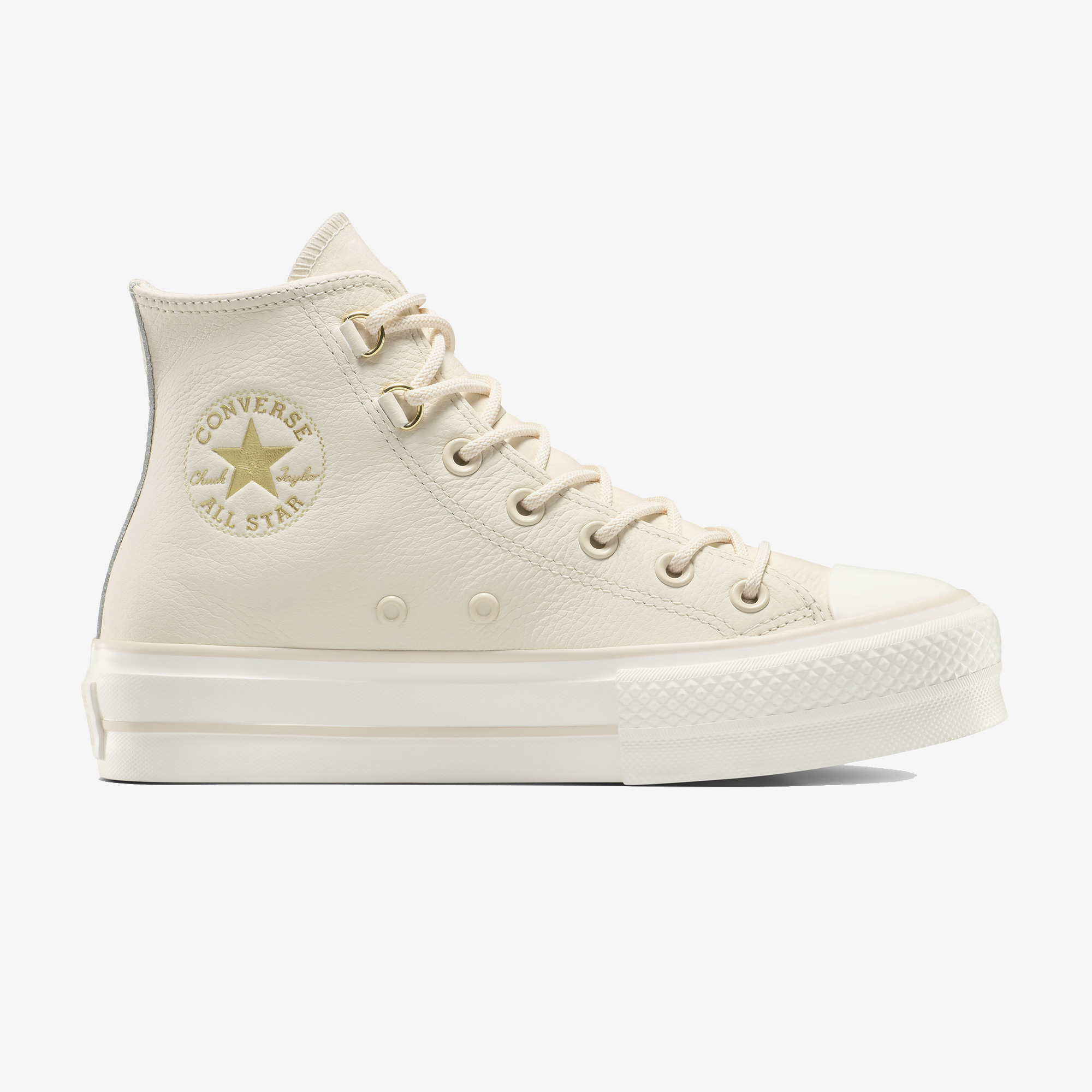  Converse Chuck Taylor All Star Lift Kadın Krem Sneaker