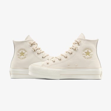  Converse Chuck Taylor All Star Lift Kadın Krem Sneaker
