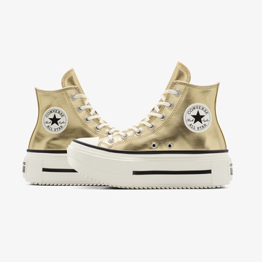  Converse Chuck Taylor All Star Lift Double Stack Unisex Altın Sneaker