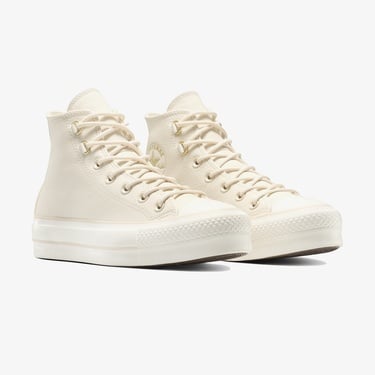  Converse Chuck Taylor All Star Lift Kadın Krem Sneaker