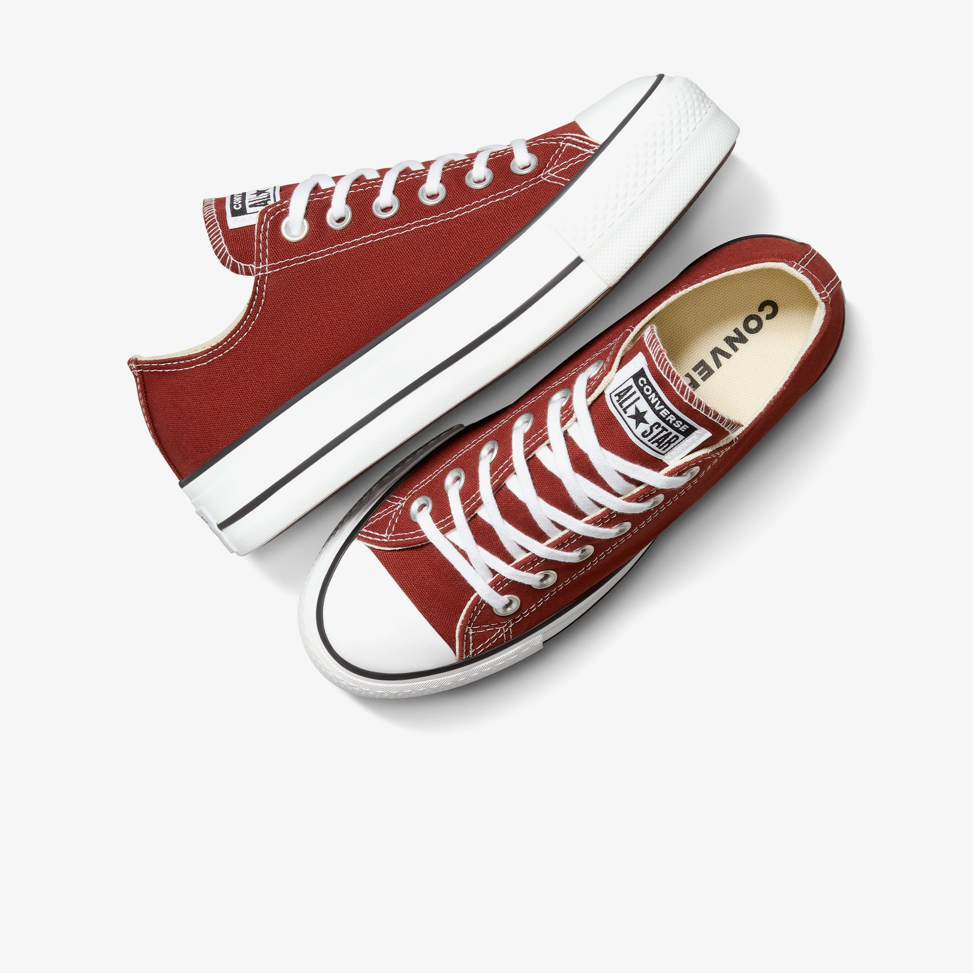 Converse Converse Bordo Chuck Taylor All Star Lift Kadın Kiremit Sneaker | FashFed Bordo - 6. görsel