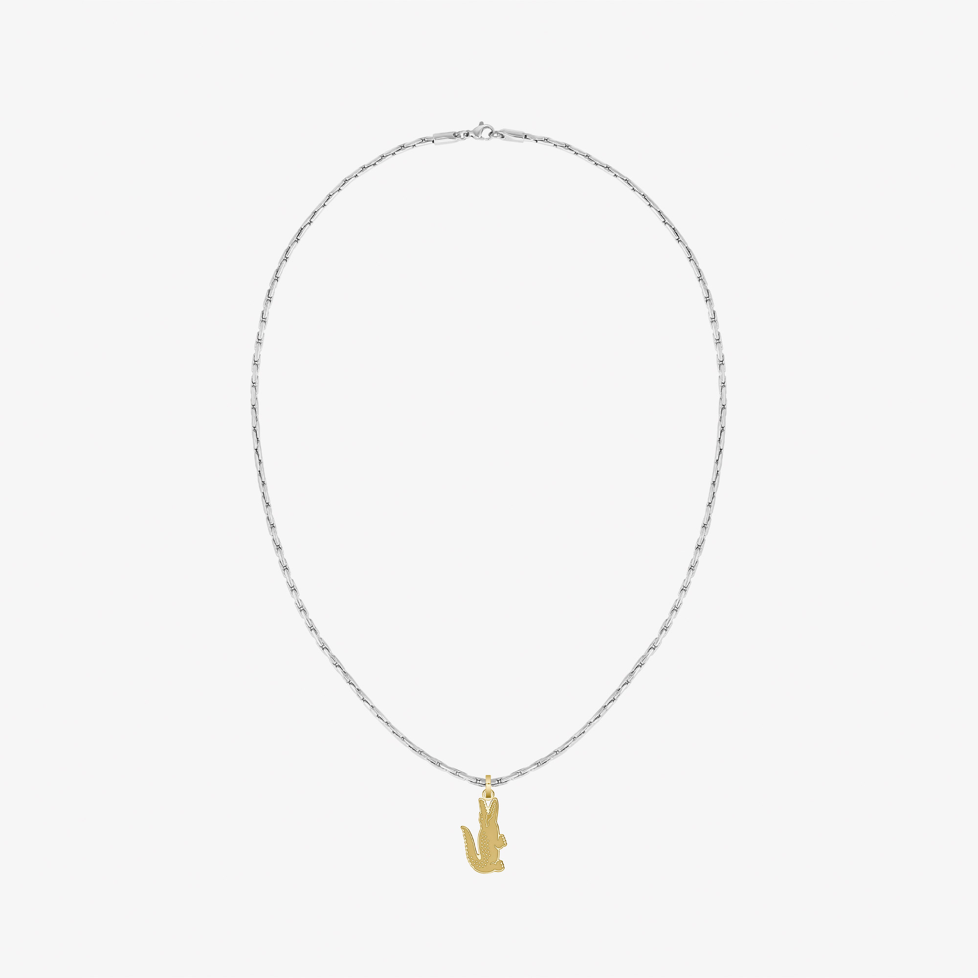  Lacoste Metropole Erkek Gri Kolye