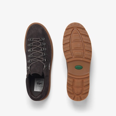  Lacoste Baseshot Winter Erkek Kahverengi Sneaker