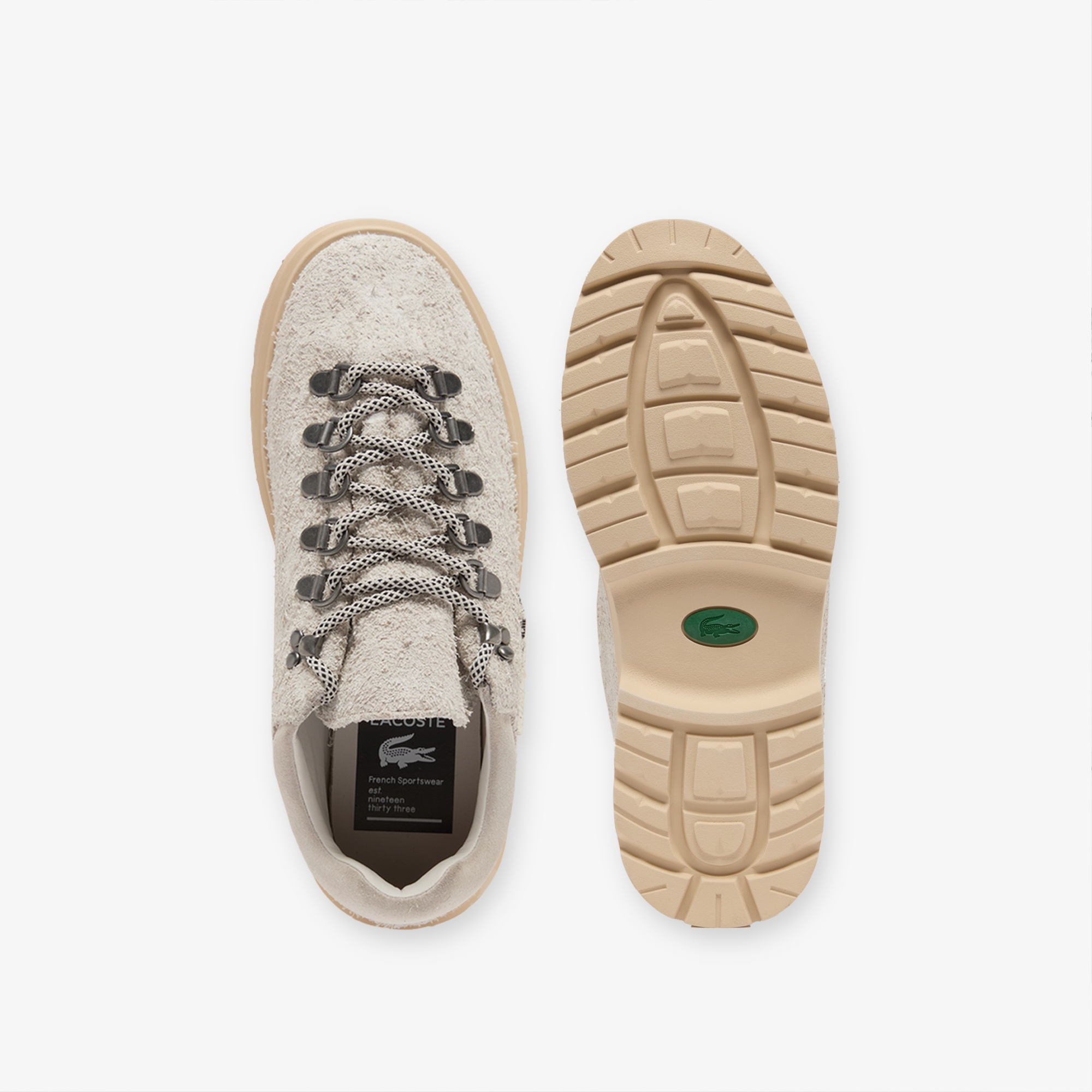 Lacoste Baseshot Winter Kadın Krem Sneaker