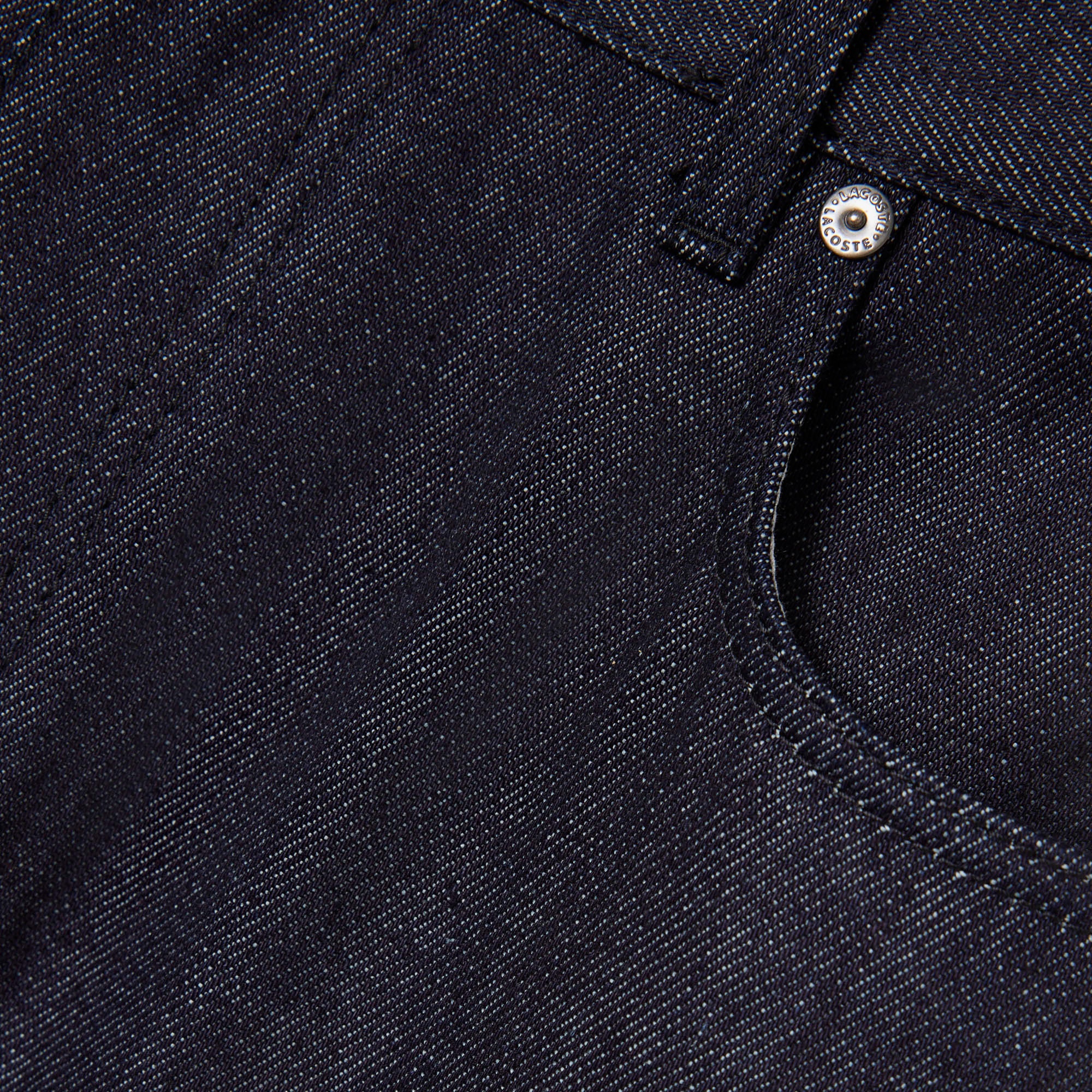 Lacoste Runway Erkek Straight Fit Lacivert Jean Pantolon