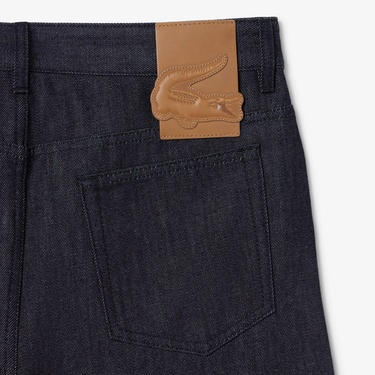  Lacoste Runway Erkek Straight Fit Lacivert Jean Pantolon