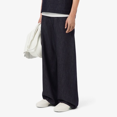  Lacoste Runway Erkek Straight Fit Lacivert Jean Pantolon