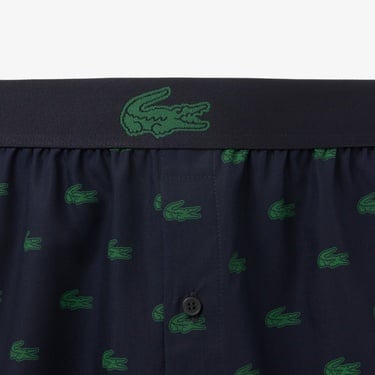  Lacoste Erkek 3'lü Koyu Renkli Boxer