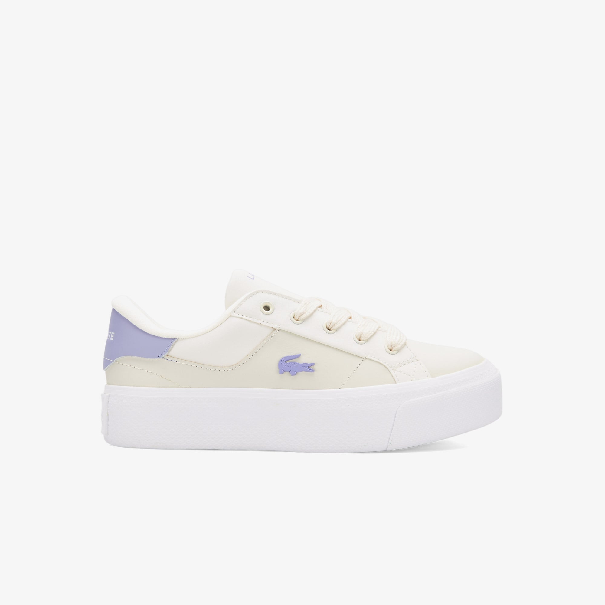  Lacoste Ziane Platform Kadın Krem Sneaker