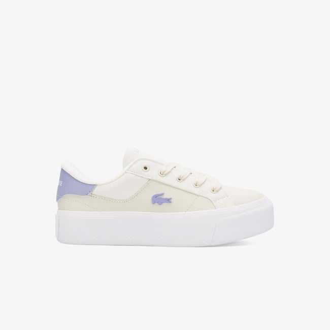  Lacoste Ziane Platform Kadın Krem Sneaker