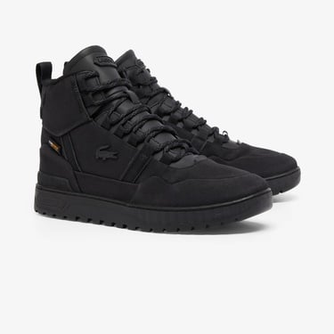  Lacoste T-Clip Winter Mid Erkek Siyah Bot