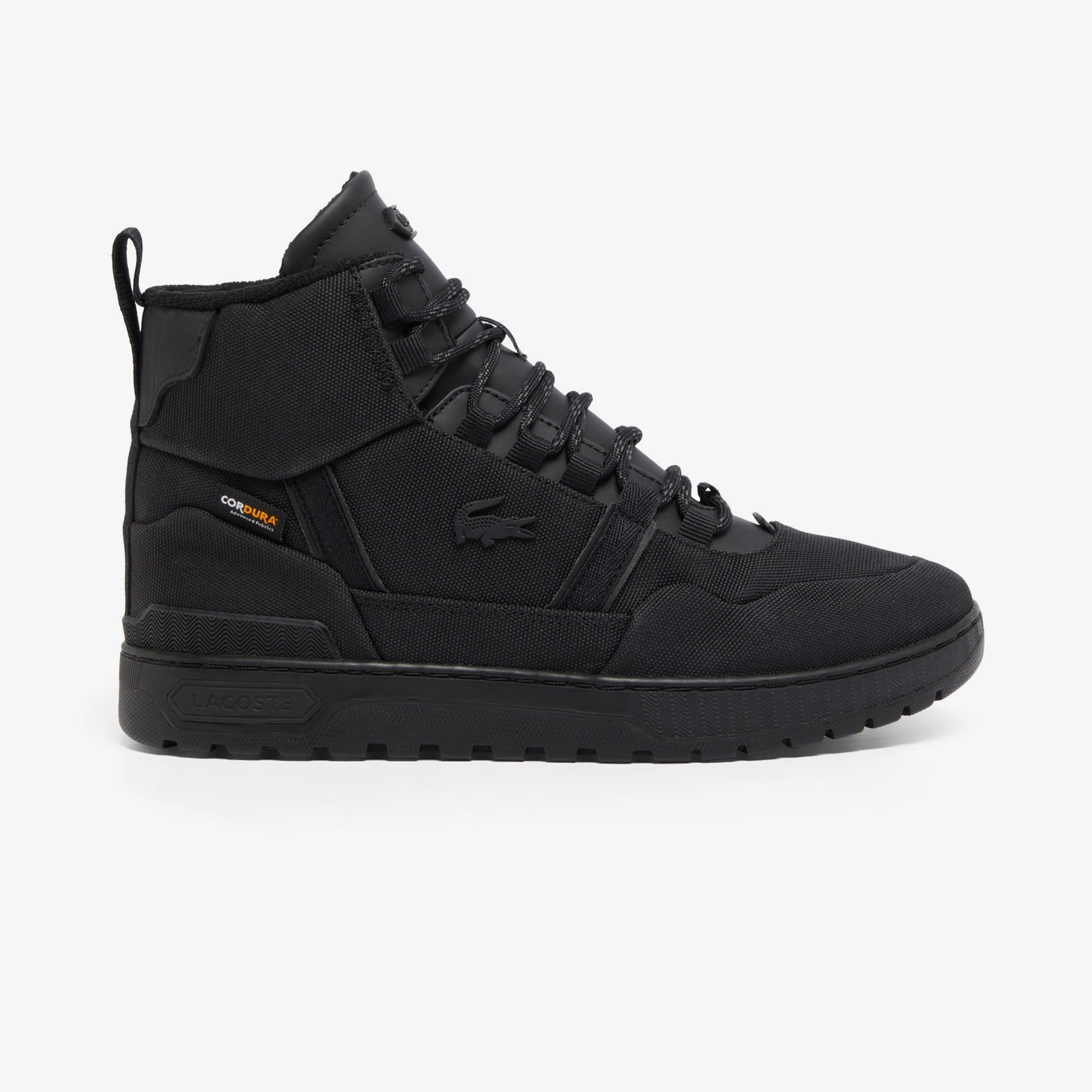  Lacoste T-Clip Winter Mid Erkek Siyah Bot