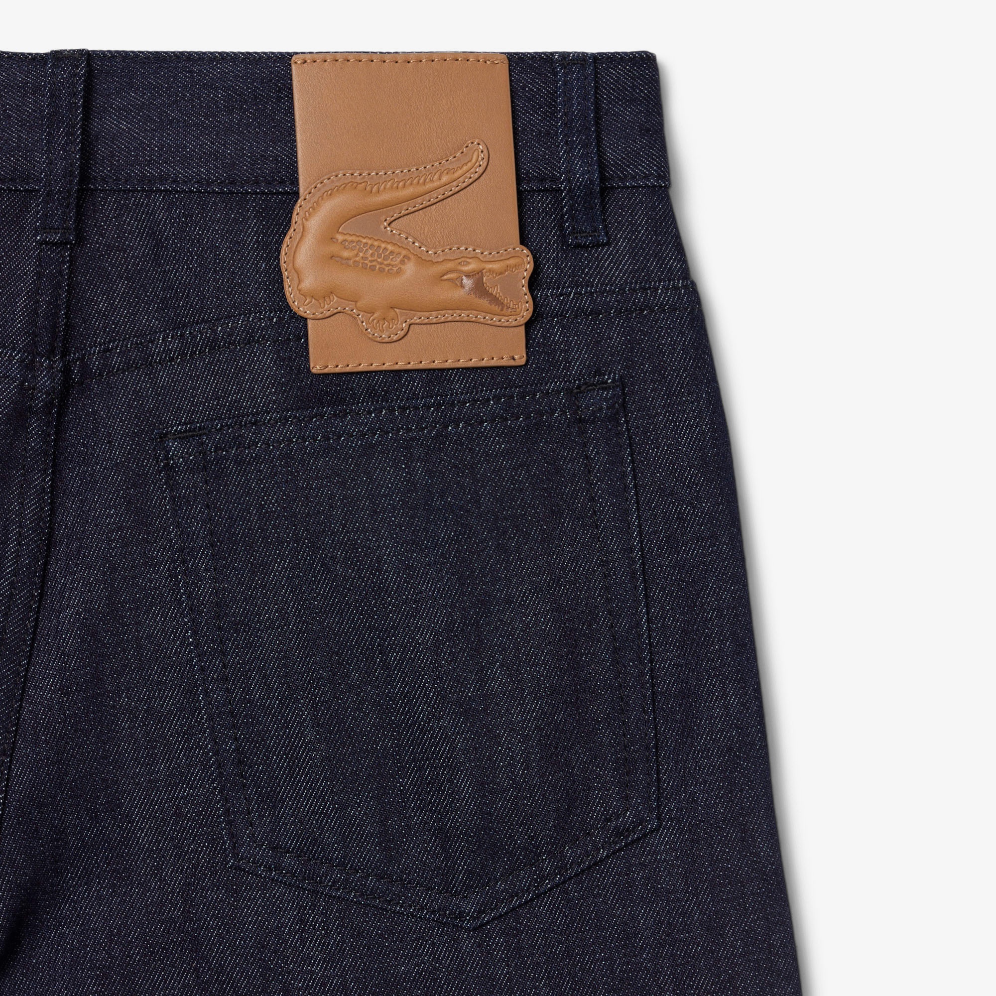 Lacoste Runway Kadın Straight Fit Lacivert Jean Pantolon