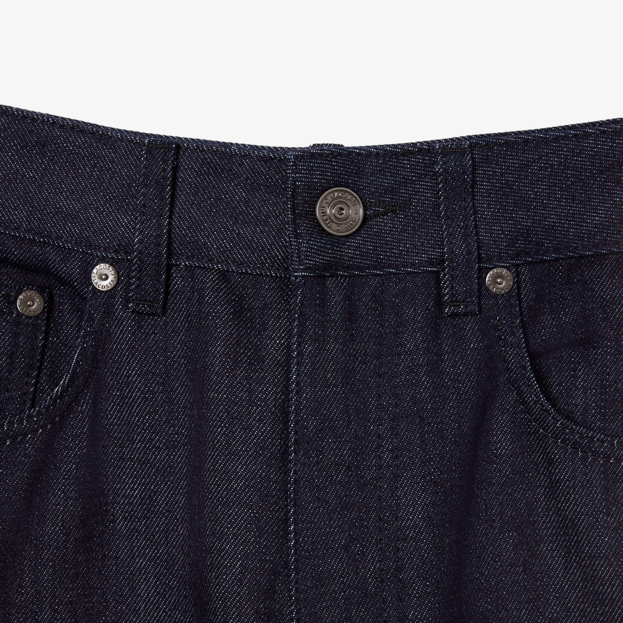 Lacoste Runway Kadın Straight Fit Lacivert Jean Pantolon