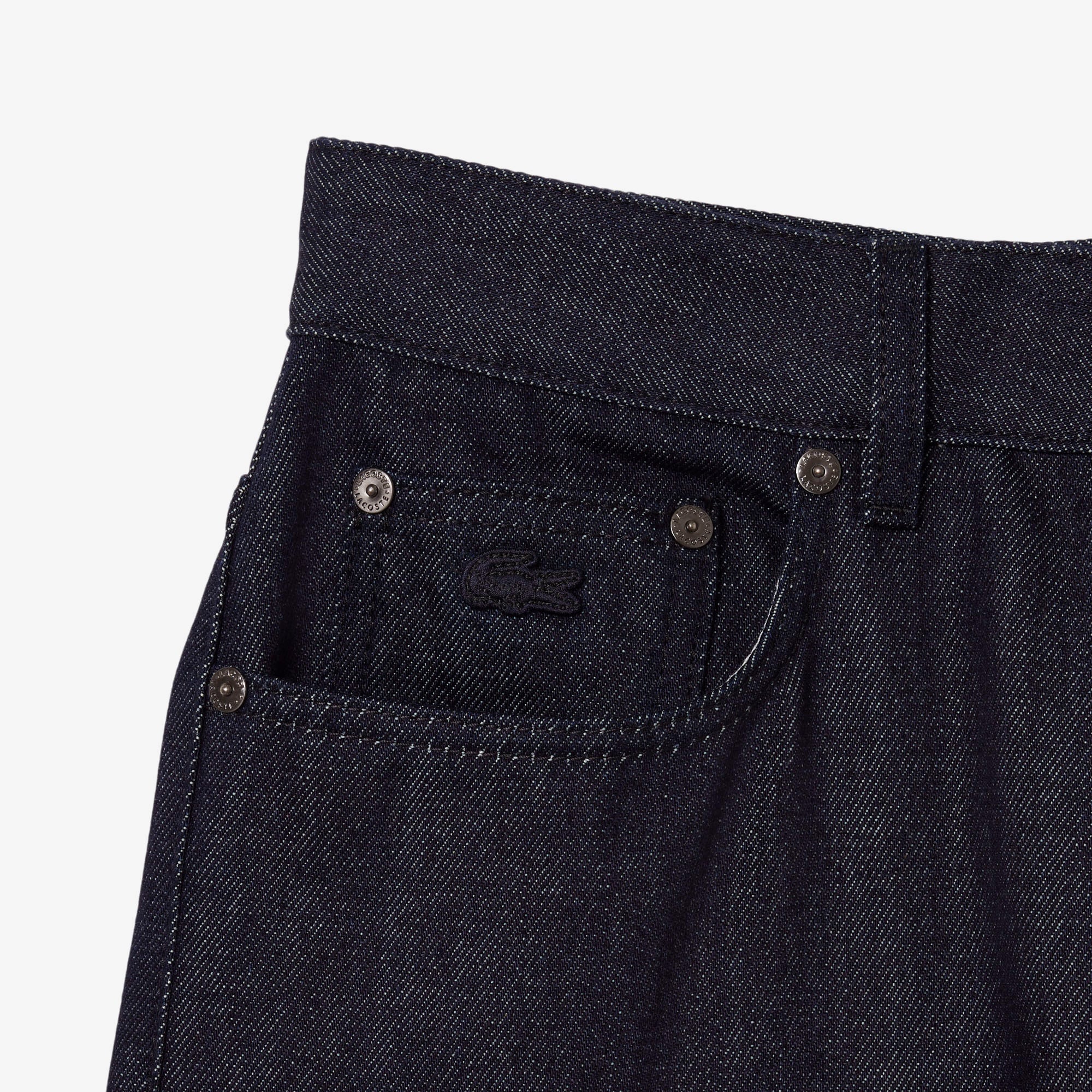 Lacoste Runway Kadın Straight Fit Lacivert Jean Pantolon