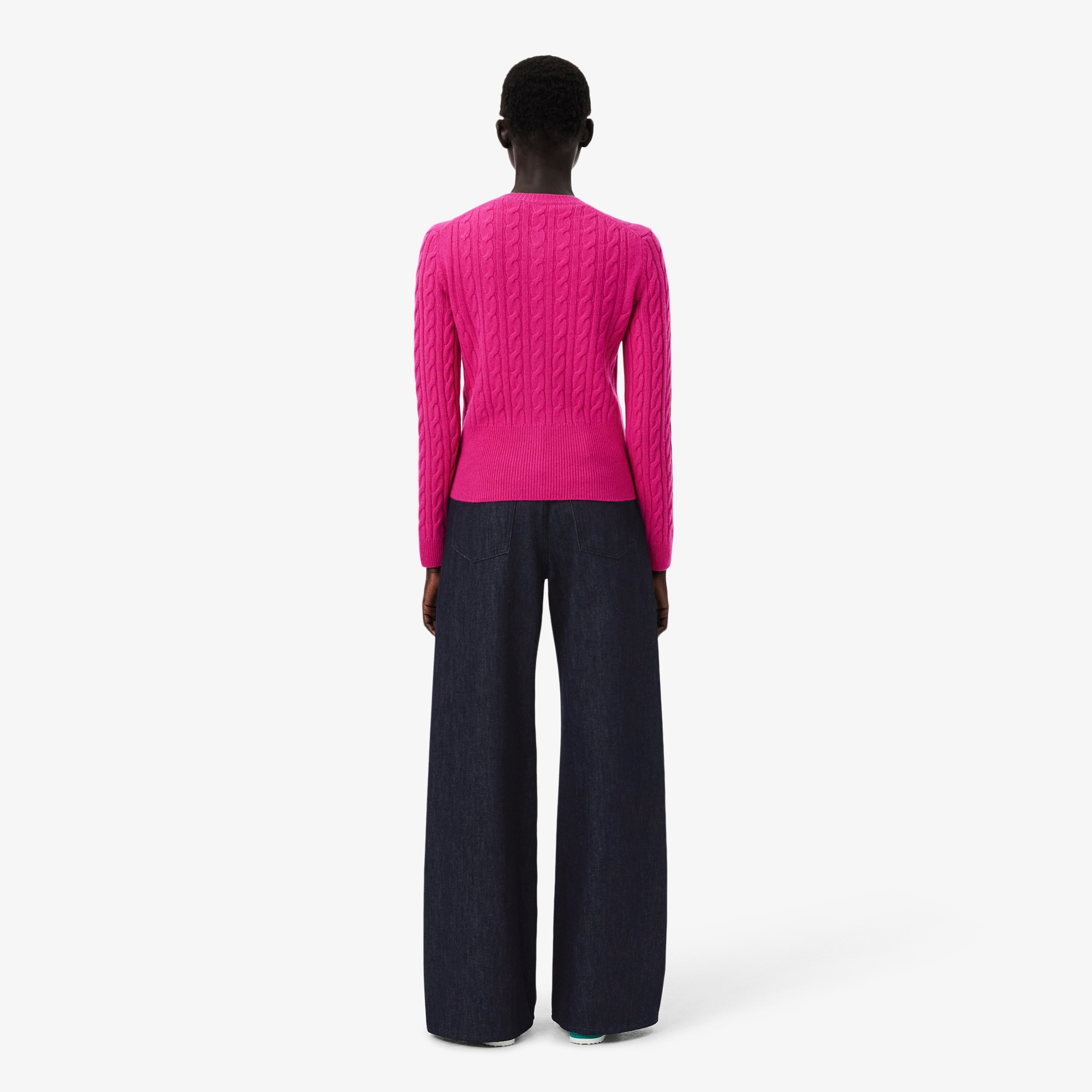 Lacoste Runway Kadın Straight Fit Lacivert Jean Pantolon