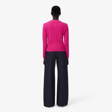  Lacoste Runway Kadın Straight Fit Lacivert Jean Pantolon