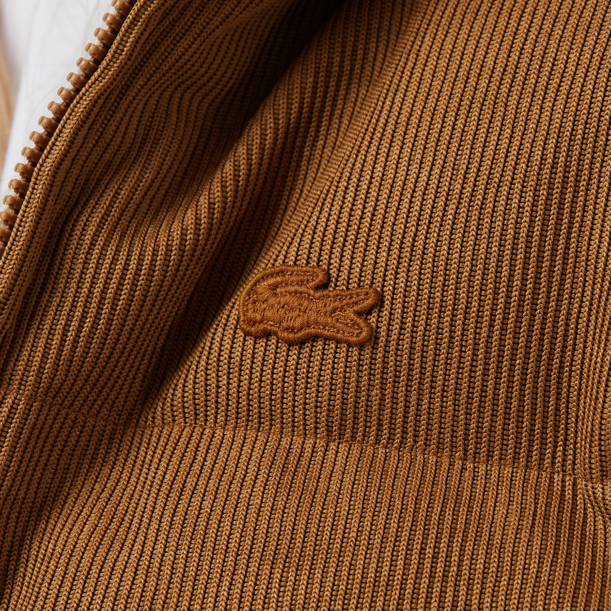 Lacoste Kadın Kapüşonlu Açık Kahverengi Mont