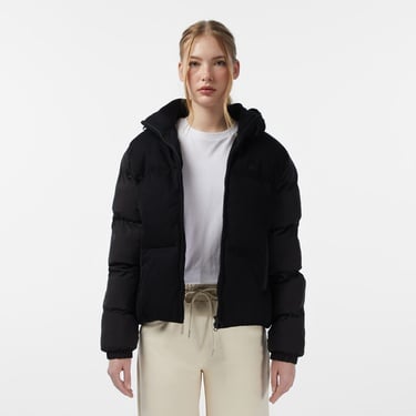  Lacoste Kadın Kapüşonlu Siyah Mont