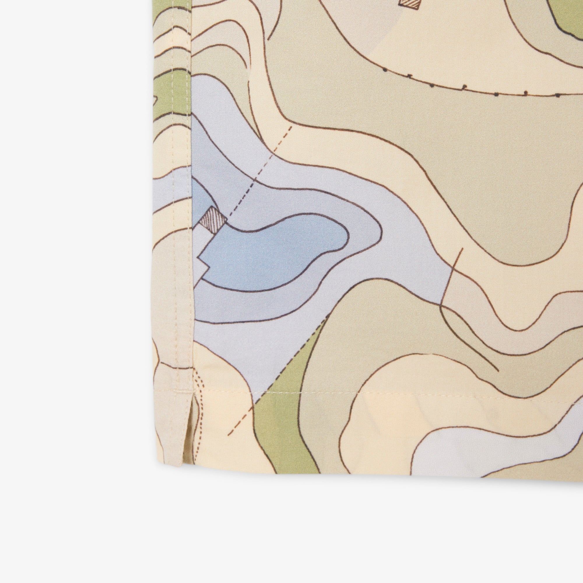 Lacoste Erkek Relaxed Fit Kısa Kollu Desenli Bej Gömlek