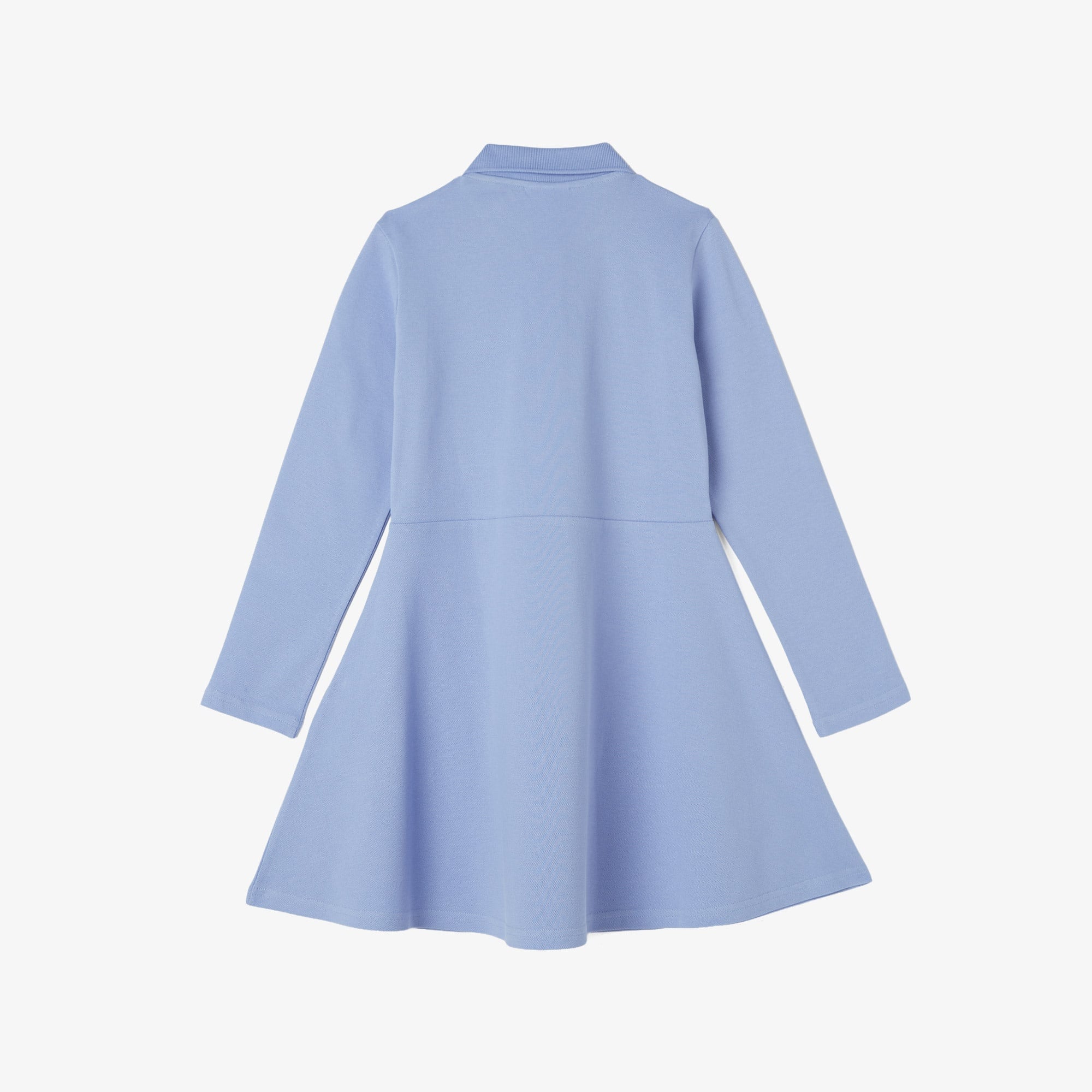 Çocuk Uzun Kollu Polo Yaka Mavi Elbise