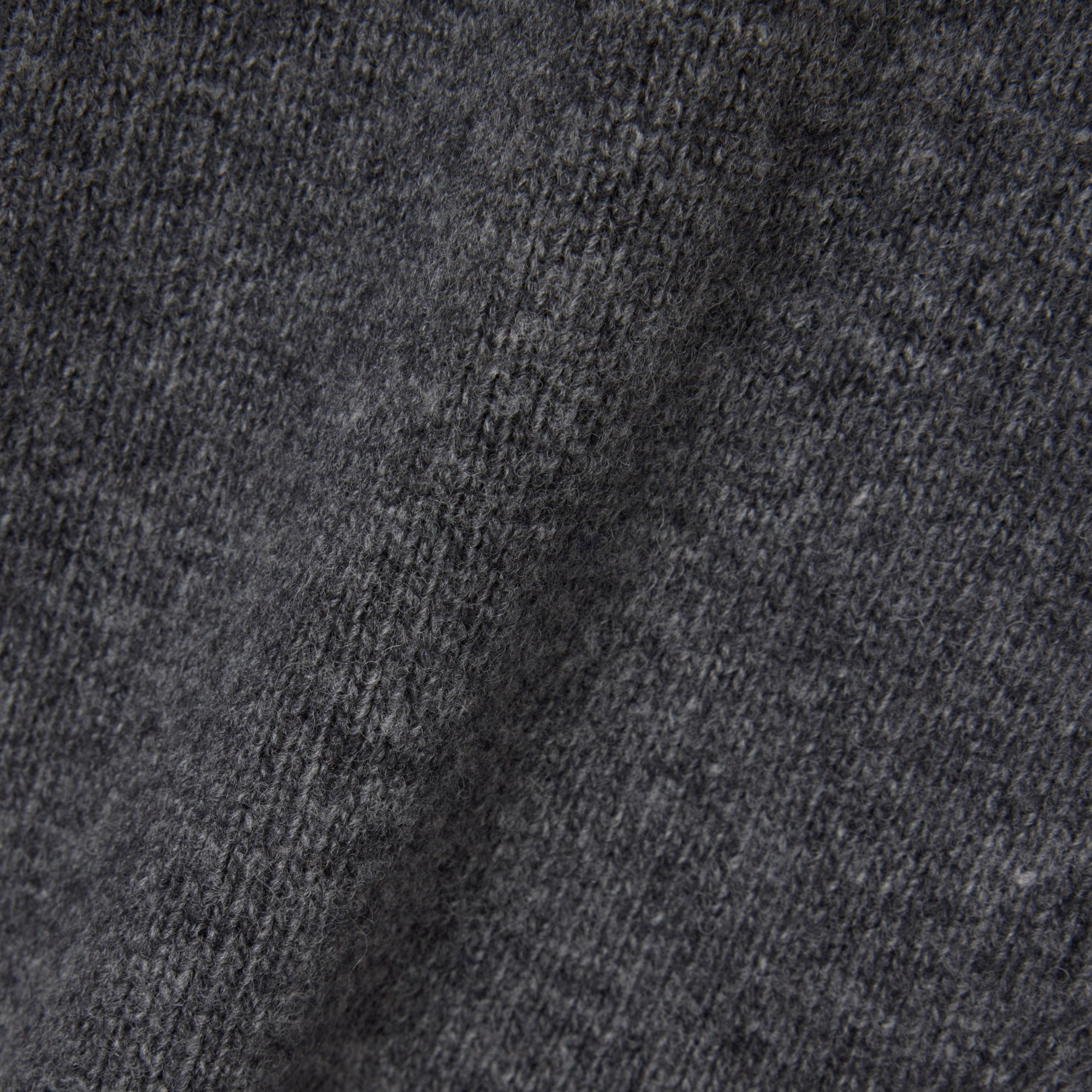 Lacoste Kadın Classic Fit Dik Yaka Gri Kazak