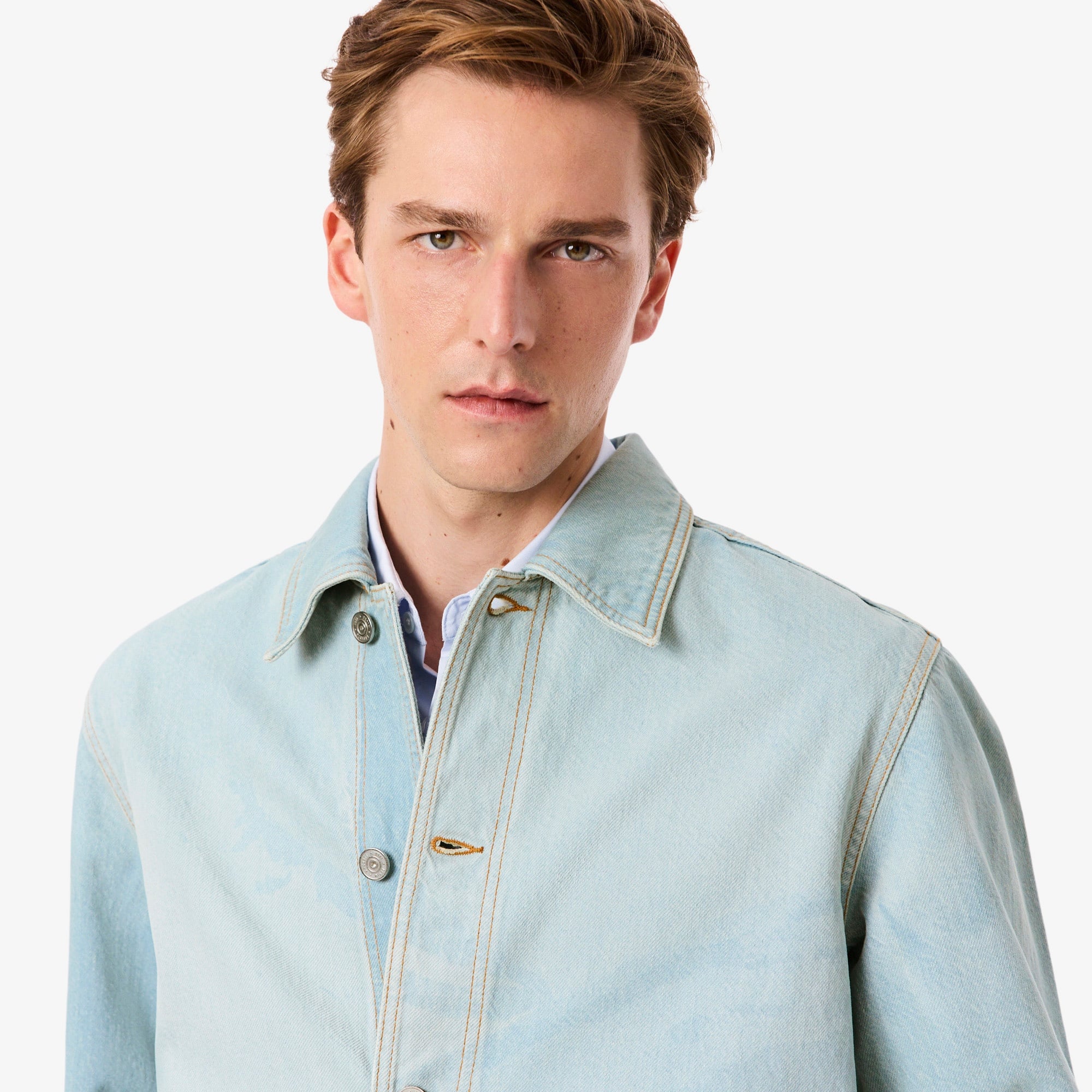 Lacoste Erkek Regular Fit Baskılı Mavi Gömlek