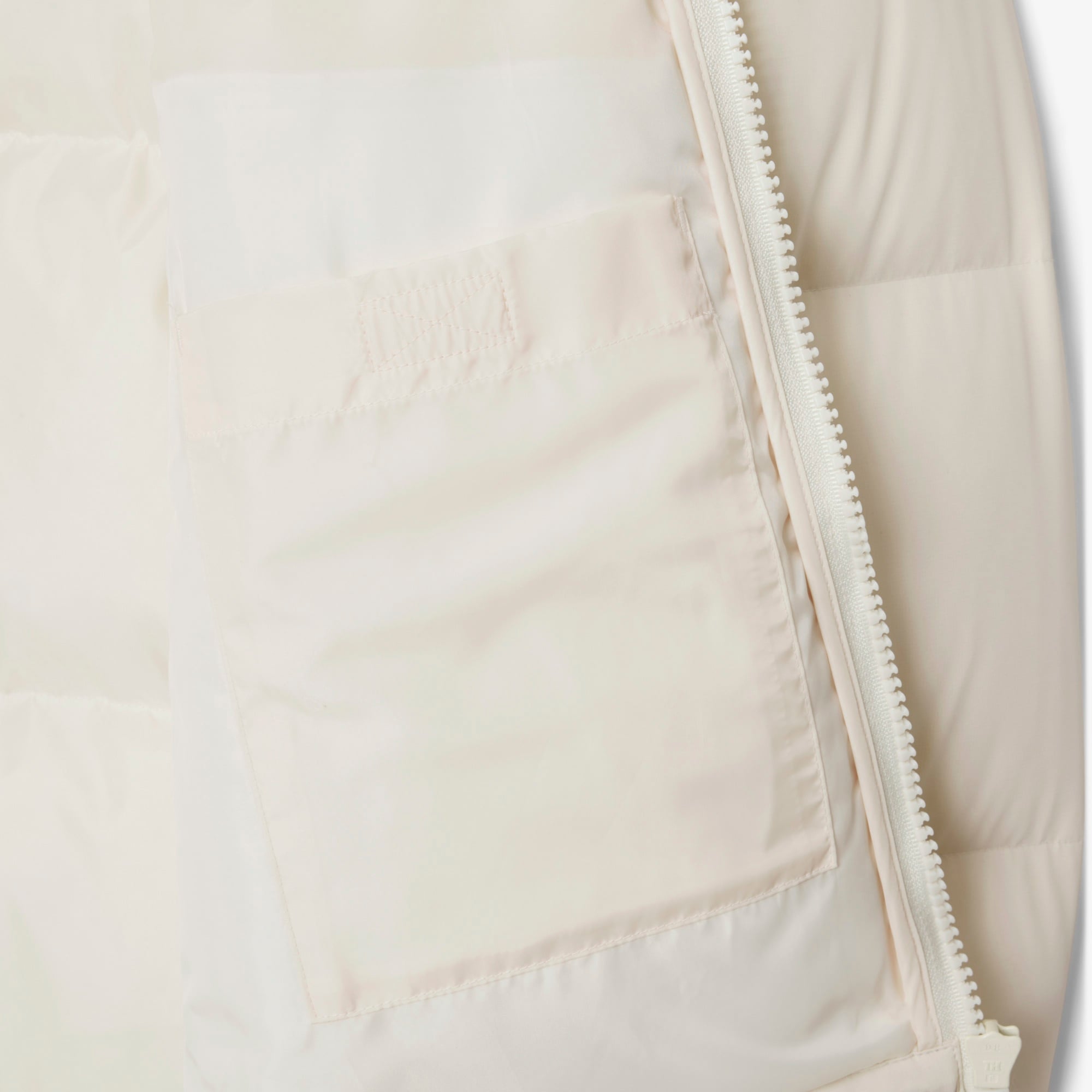 Lacoste Erkek Relaxed Fit Kapüşonlu Krem Mont