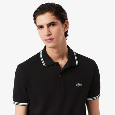  Lacoste L.12.12 Erkek Regular Fit Siyah Polo