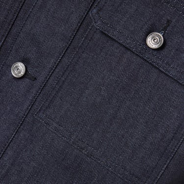  Lacoste Runway Erkek Regular Fit Gömlek Yaka Denim Lacivert Ceket