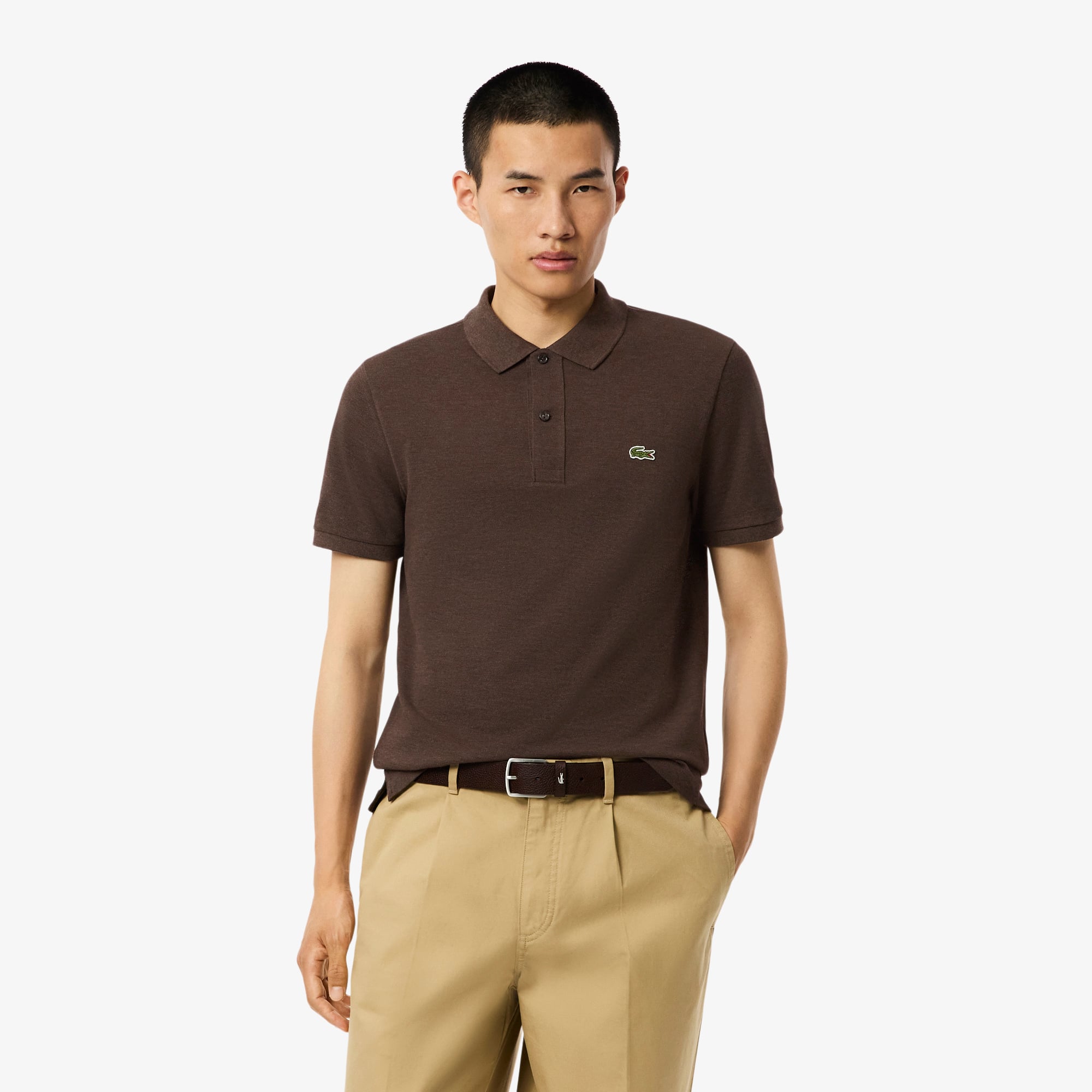  Lacoste L.12.12 Erkek Slim Fit Kahverengi Polo