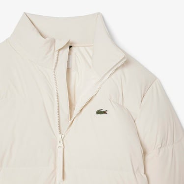  Lacoste Erkek Relaxed Fit Kapüşonlu Krem Mont
