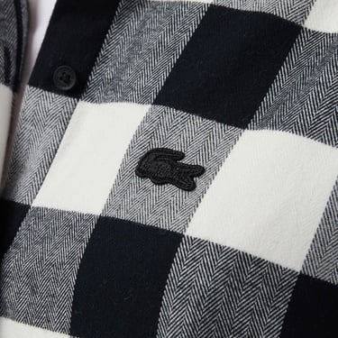  Lacoste Kadın Kareli Siyah Gömlek